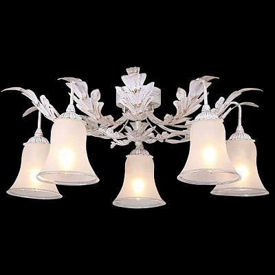 Люстра потолочня Eurosvet 70017/5 белый с золотом