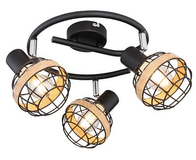 Светильник настенно-потолочный, поворотный, спот  7033-733 Fedora 3 x E14 40 Вт