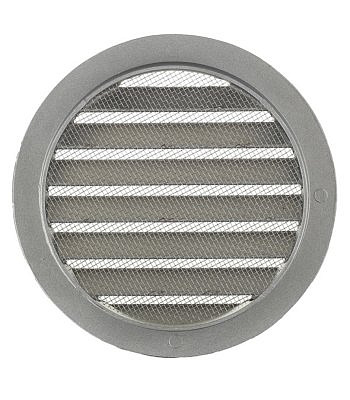 Решетка 12,5РКМ вентиляционная круглая D 150 алюминевая с фланцем D 125