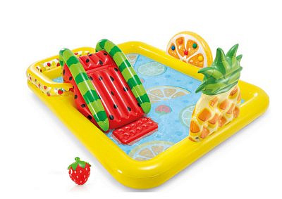 Игровой центр 57158 Фруктовые игры 244*191*91 с горкой 