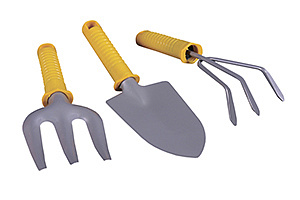 Набор садовый 3 предмета с пластиковыми ручками