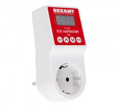 Розетка  мин 150в макс265в  защита приборов Rexant 10-6040 