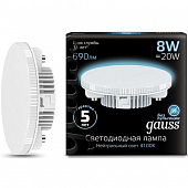 Лампа Gauss LED GX53 8W/4100 черная упаковка