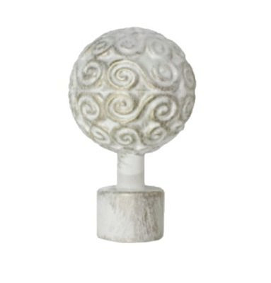 Комплект из 2-х наконечников ТИМОР СН-19-262-33 белое золото 