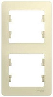 Рамка 2 места , вертикальная , бежевая SchE GSL000206