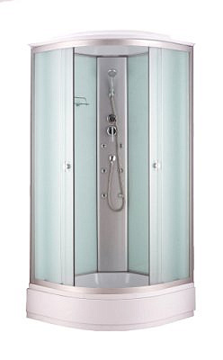 Душевая кабина NIAGARA NG-3301-14G 900*900*2150 средний поддон 26см гидромассаж матовое стекло 