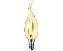 Е14  8W 4500K  4K 35*118 Loft свеча на ветру  филамент прозр. 649987