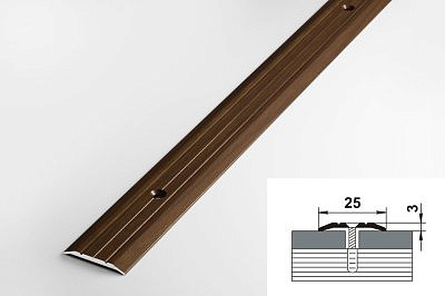Профиль ПС01 венге 25*1350