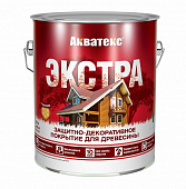 Акватекс Экстра антисептик декоративный для дерева белый 2,7л