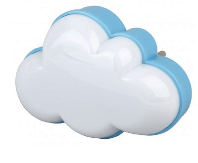 Ночник-светильник светодиодный  ЭРА 605-LS-W NN розетку с датчиком освещенности белый