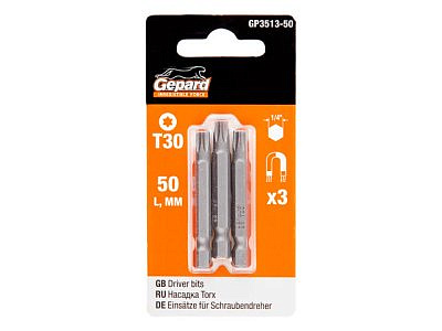 Насадка TORX T30 50мм Gepard