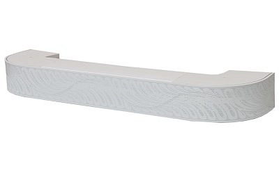 Карниз 3-х рядный Белый 3.4м Стандарт ГЕОМЕТРИЯ 3D 85мм