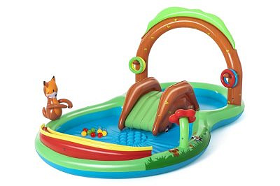 Игровой центр 53093 BW Волшебный лес,горка,фонтан,мячики 295*199*130см