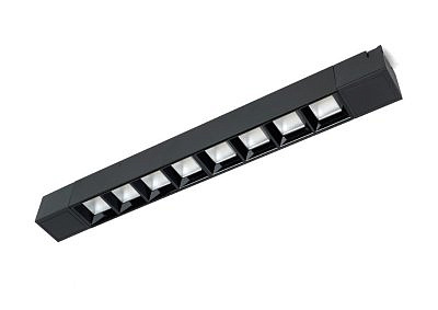 Светильник трековый светодиодный на шинопровод черный Feron 130 AL белый 20w 1800 Lm 4000k 60 градусов 48372