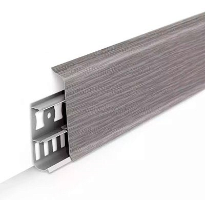 Плинтус напольный Ideal Деконика Дуб пепельный 85 мм