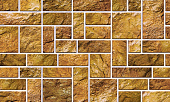 Панель ПВХ Камень "Пиленый желтый" (955х488мм) 0,3 мм