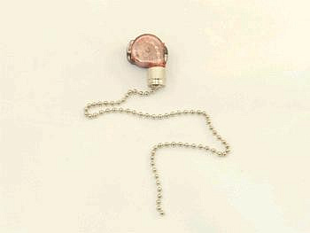 Выключатель для бра с цепочкой хром