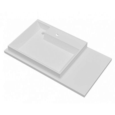 Раковина над стиральной машиной Санта "Юпитер 900*90*500 "ш/гл левый, без кронштейнов