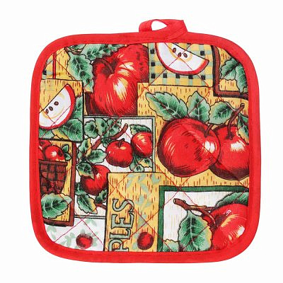 Прихватка 100% полиэстер 16,5х17см 4 дизайна 493-093