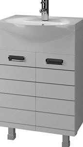 Тумба Ирлен Квадро 55 белая без раковины