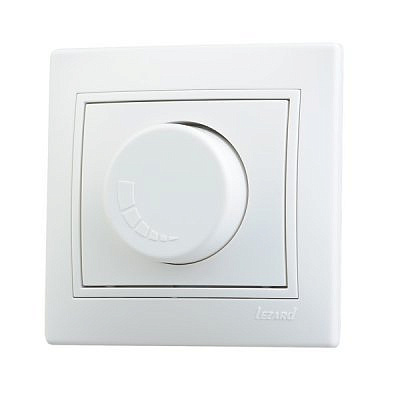 Диммер белый , с белой вставкой 701-0202-115  800Вт