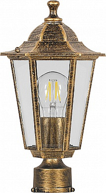 Уличный светильник Feron 6203 черное золото Е27*60W