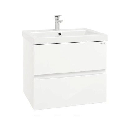 Тумба подвесная Эвада 70 белая без умывальника Оника 107059