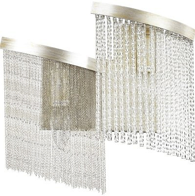 Бра  4630/2W HALL ODL20 565 серебристый/стекло/металлические цепочки E14 2*40W 220V GRAZ