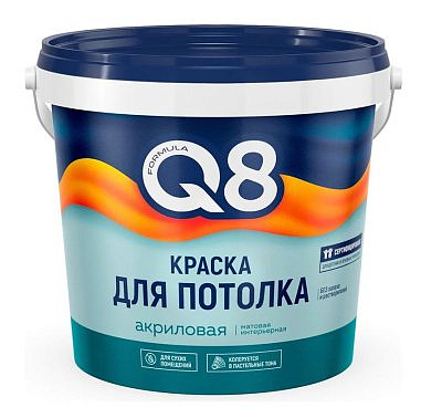Краска в/д FORMULA Q8 для потолков 1,4кг 261409