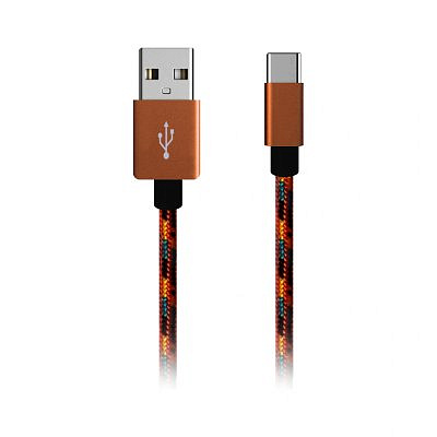 Шнур переходной Облик-872 USB - TypeC тканевая оплетка