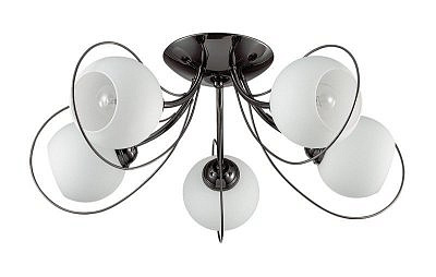 Люстра потолочная Сонекс 3083/5С LN16 000 хром стекло металл E14 5*40W