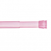 Карниз для ванны 110-200 см , розовый,без колец, MILARDO, 013А200M14