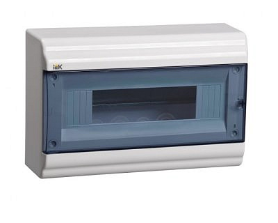 Бокс навесной ЩРН-П  1/8  1ряд 8модуля  IP41 с шиной N/PE 8x10mm