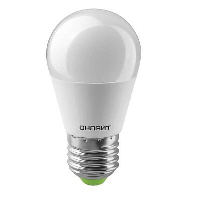 Светодиодная лампа Онлайт LED G45 10w/65K E27 61970