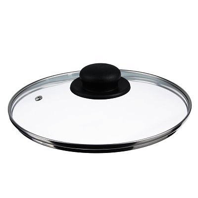 Крышка стеклянная металлический обод Jarko 24 см KC-GTL24110