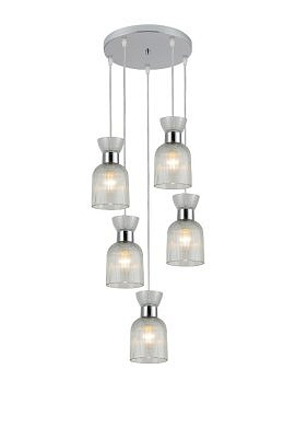 Люстра Sorella 3470-5P CR,  5xE14/40W (37*37*100)