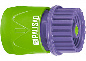 Соединитель пластмассовый быстросъемный для шланга внутренняя резьба 3/4" аквастоп PALISAD 66170