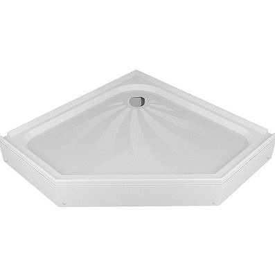 Поддон ERLIT низкий пятиугольный 100*100 ABS в сборе AB10017V-1 AB