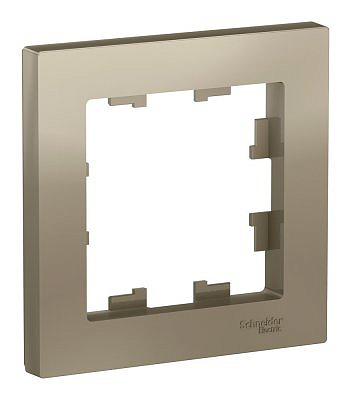 Рамка 1 пост Schneider Electric ATLASDESIGN, шампань ATN000501