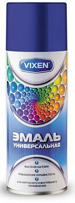 Эмаль универсальная темно-синяя аэрозоль 520мл VIXEN