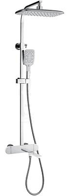 Душевая система Gappo G2483-50 с термостатом,верхним душем,поворот.излив,белый/хром.