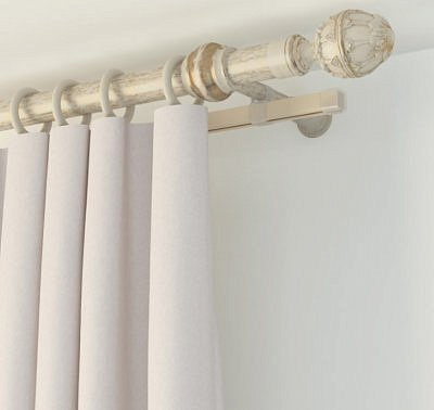 Карниз металлопластик D28 Слоновая кость 1,2м