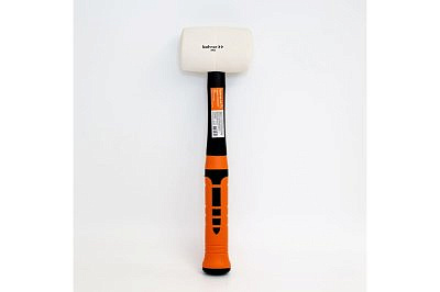 Киянка BOHRER 450 гр, рукоятка фиберглас с резиновым покрытием, круглый боек, белая резина 45013345 