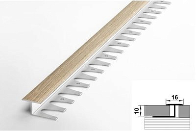 Профиль ЛК15 дуб беленый 16*10*2700