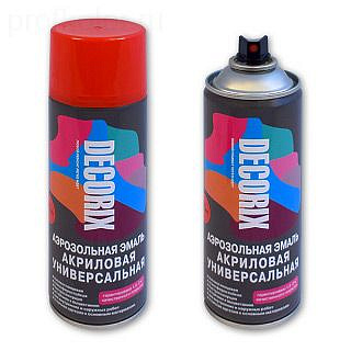 Эмаль аэрозольная DECORIX металлик хром золото 520мл 