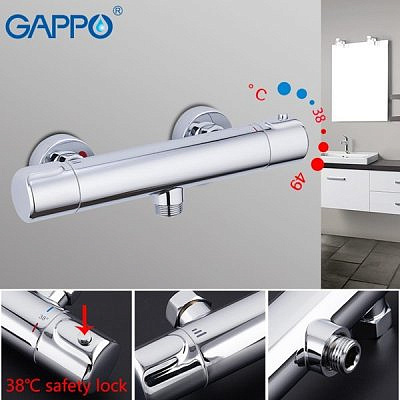 Смеситель для ванны  Gappo G2090 с термостатом,хром