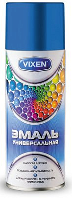 Эмаль универсальная синяя аэрозоль 520мл VIXEN