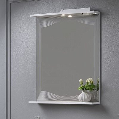 Зеркало с полкой "Monako 60"-1 /Alavann/