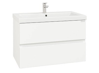 Тумба подвесная Эвада 80 белая без умывальника Оника 108058 под умывальник Como 80