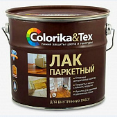 Лак Colorika&Tex паркетный алкидно-уретановый глянцевый 2,7л